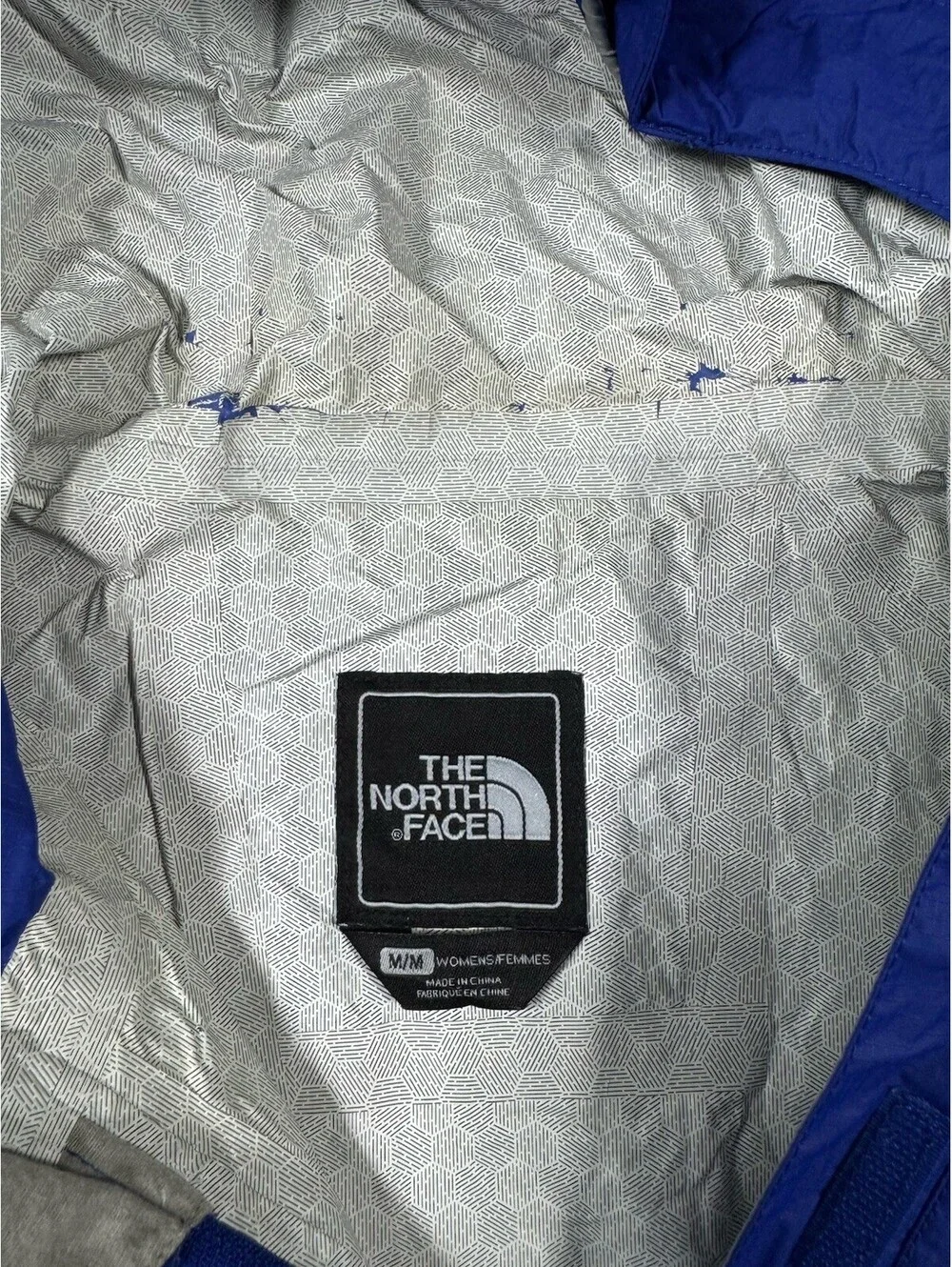 The North Face HyVent 2.5L Hooded Rain Jacket Blue Men’s M Waterproof